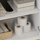 Vintage Farmhouse Bathroom Vanity With Ceramic Sink