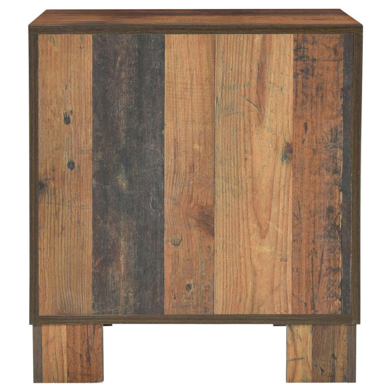 Sidney - 2-Drawer Nightstand - Rustic Pine