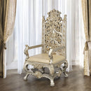 Danae - Arm Chair (Set of 2) - Synthetic Leather , Champagne & Gold