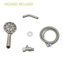 Multi Function Adjustable Hand Shower 7 Function Hand Shower, Wall Mounted - Brushed Nickel