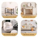 Handwoven Paper Rope Foot Rest Shoes Stools Ottomans For Entryway