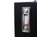 Heavy Duty Hydraulic Fluid Tank 10 Gal Steel Reservoir With Strainer, Gauge & Breather Cap For Tractors & Trucks - Black