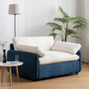 Oversized Single Sofa Chair Wide And Deep Seat, Modern Upholstered Comfy Blocking Couch Lounge With Pillows