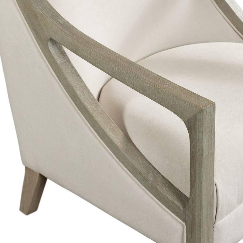 Hopkins - Accent Chair With White Wash Frame