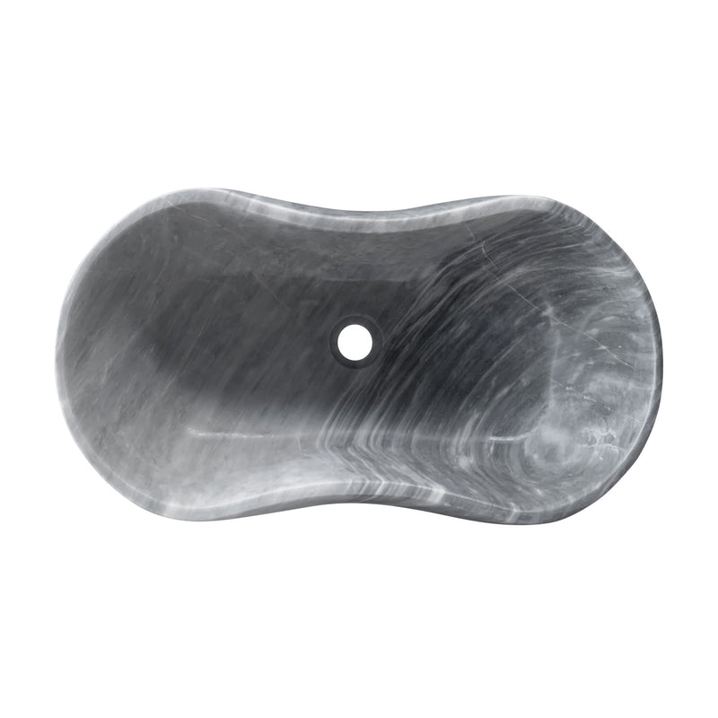 Bathroom Vessel Sink With Wavy Design