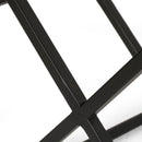 Modern Industrial Tabletop Wine Rack With 7 Bottle Holders - Black