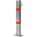 Square Parking Bollard Pole Barrier With Lock For Car Parking Protection And Home Garage Street Decor