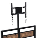 Twin Size Platform Bed With Headboard And Footboard, 2 Storage Drawers And Rotatable TV Stand - Black