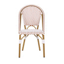 Outdoor Rattan And Aluminum French Bistro Chairs Set