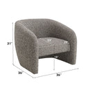 Livia - Accent Chair - Brown & Gray Tweed