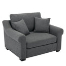 Modern Chenille Oversized Armchair, Chair And A Half, Single Sofa
