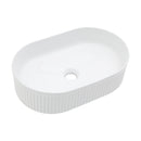 Vessel Oval Bathroom Sink - White