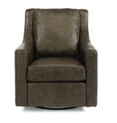 Murph - Leather Stationary Swivel Chair