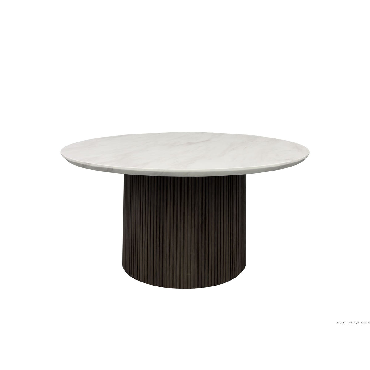 Sylvie Round Table in Dark Brown by Elements International