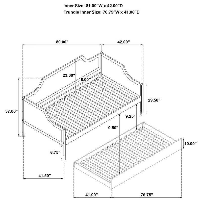 Redding - Wood Twin Daybed With Trundle - Cherry