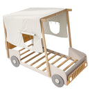 Car Bed With Pillow, Ceiling Cloth And LED