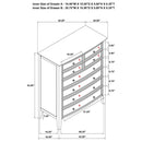 Bexhill - 8-Drawer Chest Of Drawers - White