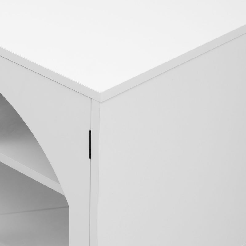 Modern Minimalist TV Stand For TVs Up To 75" With Adjustable Shelves