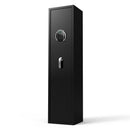 Large Capacity Quick Access Fingerprint Gun Safe, 4 - 5 Gun Biometric Metal Rifle Gun Security Cabinet Safe Locker - Black