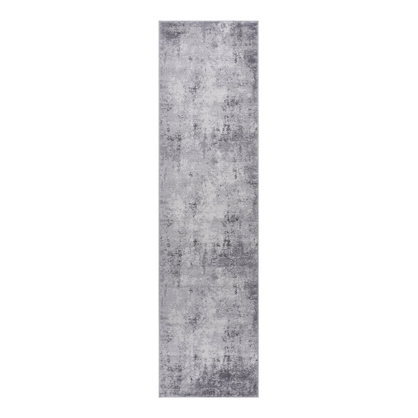 2' x 8' Abstract Non-Shedding Living Room Bedroom Dining Home Office Stylish And Stain Resistant Area Rug - Light Gray