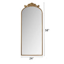Vintage Arched Full Body Mirror, Wall Mounted For Living Room