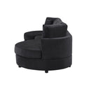 Modern 3 Seater Upholstered Sofa With Curved Design