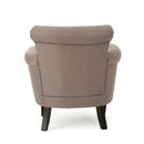 Elegant Club Chair With Nailhead Trim And Birch Wood Legs