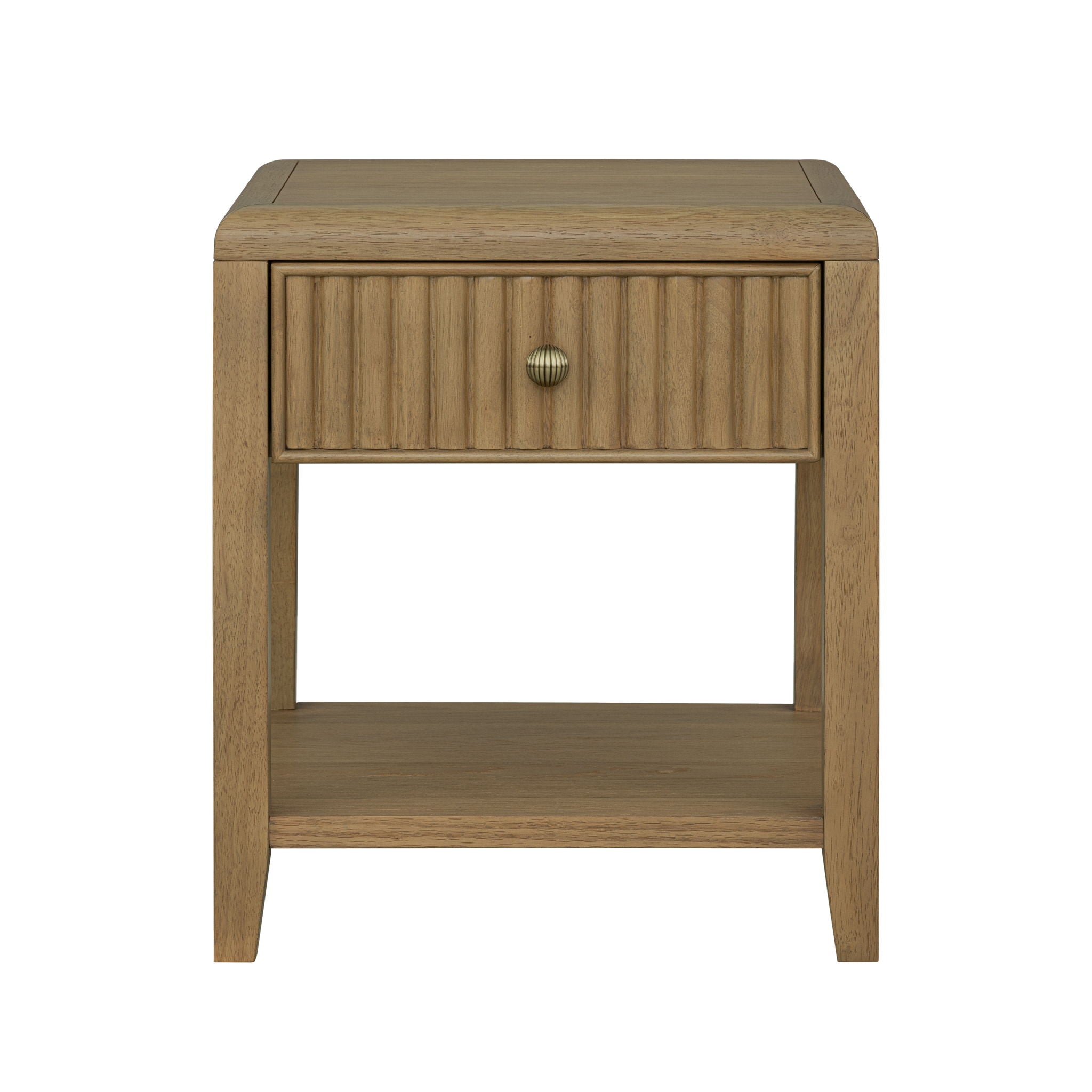 Reed - Chairside Table - Driftwood Oak