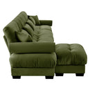 Super Comfort Oversized Modular Sectional Sofa With Movable Ottoman