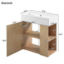 Modern Floating Bathroom Vanity With Ceramic Basin Perfect For Small Bathrooms