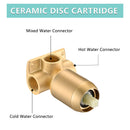 Modern Wall Mount Bathroom Sink Faucet With Waterfall Spout