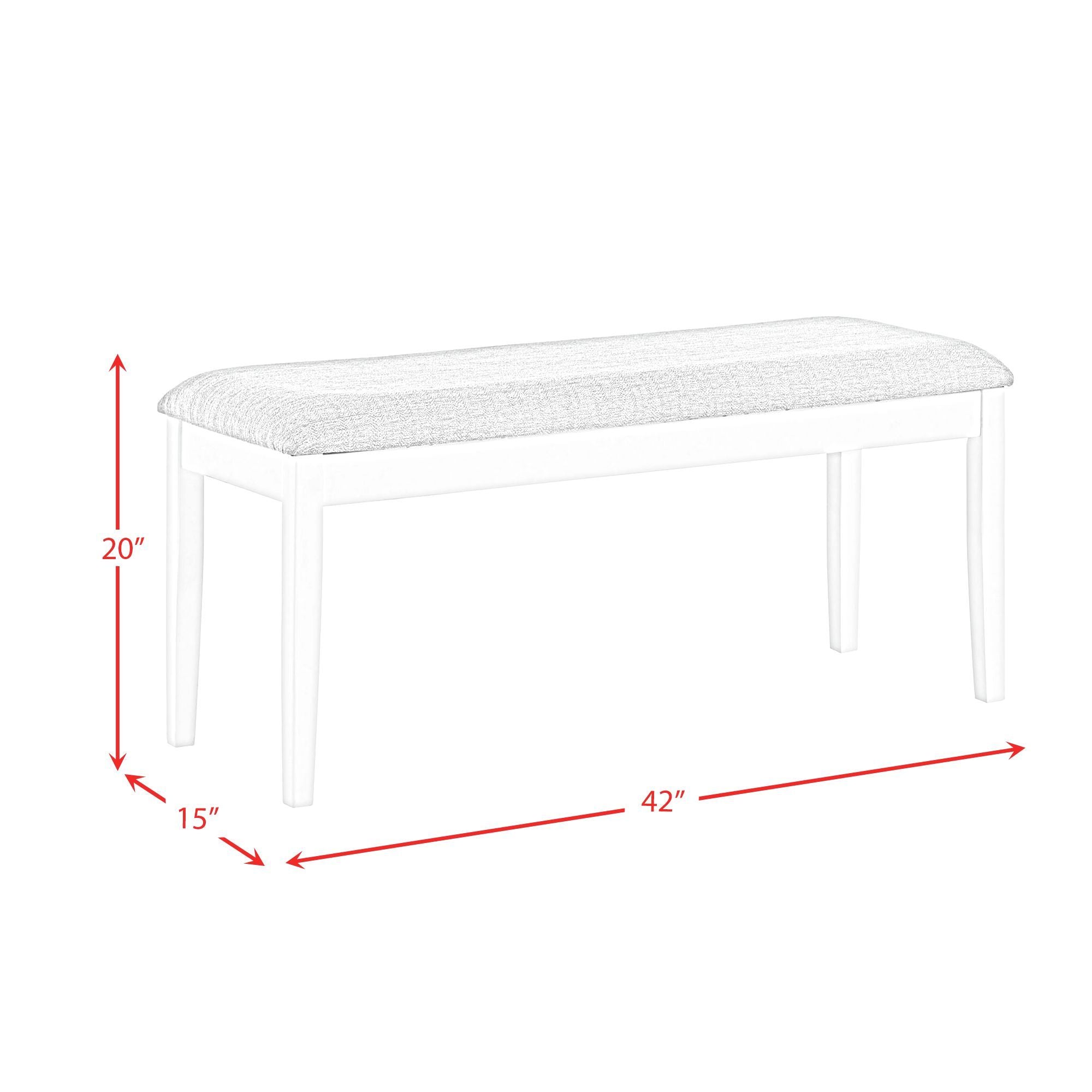 Summerville - 6 Piece Dining Set With Table, 4 Chairs, And Bench - Oak And Antique White
