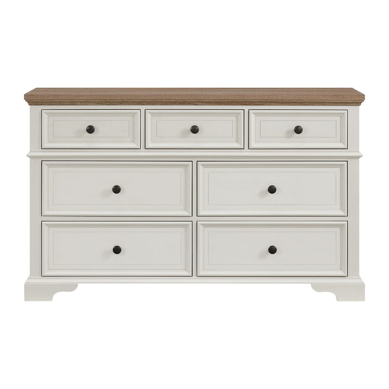 Eastwood - Youth 7-Drawer Dresser - Brown And White