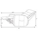 Amsdell - Upholstered Power Lift Recliner With Remote - Black