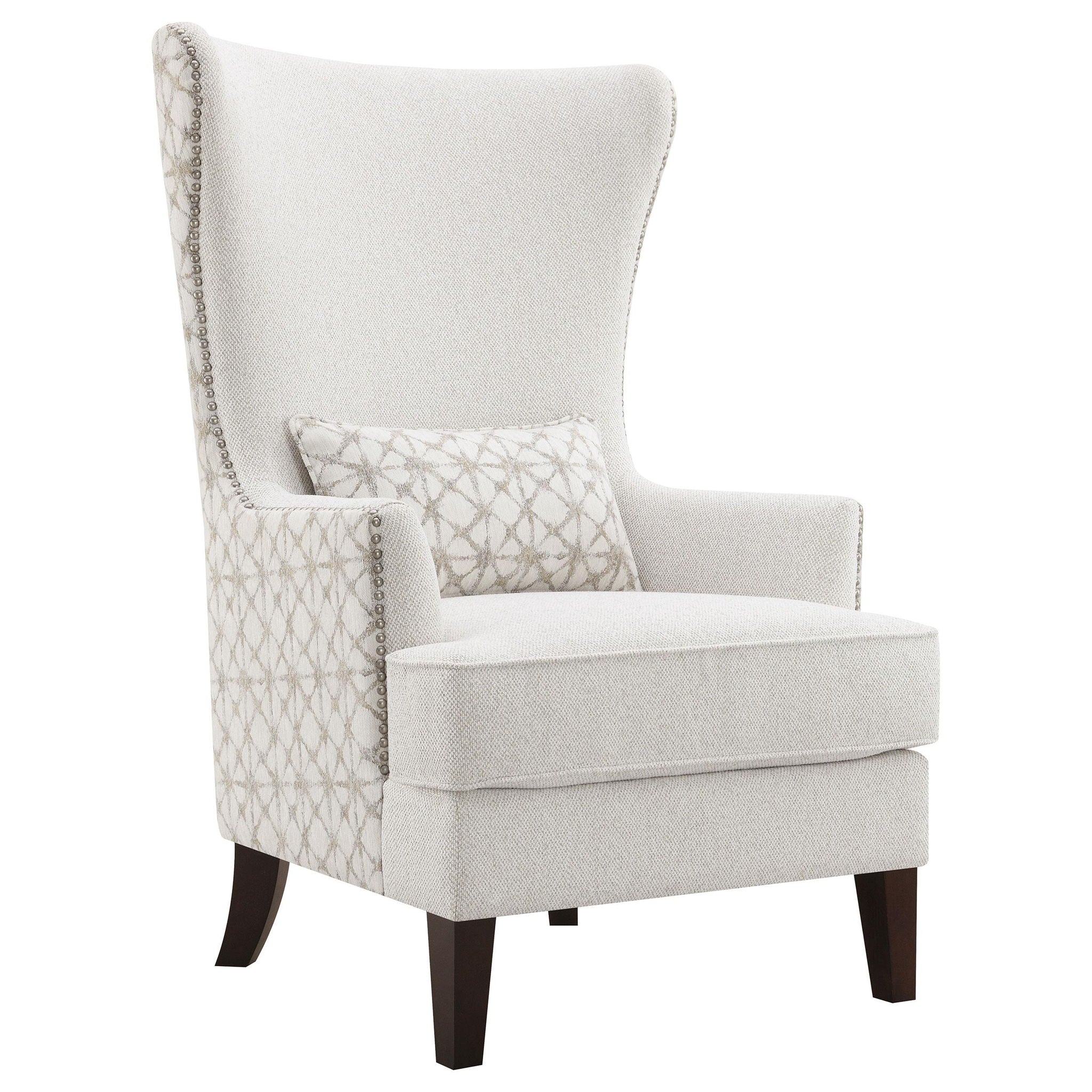 Pippin Upholstered High Wingback Accent Chair Latte - Atlantic Fine Furniture Melbourne FL