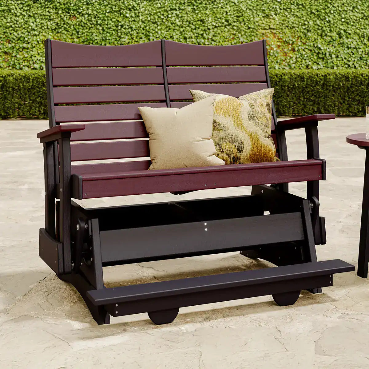 LuxCraft 4' Contour Balcony Poly Glider