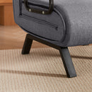 Convertible 5 In 1 Folding Chair Bed With Adjustable Backrest & Pillow Linen