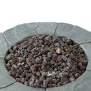Contemporary Circular Fire Pit With 40, 000 Btu - Gray