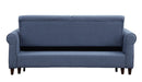 Nichelle - Sofa With Sleeper - Blue Fabric