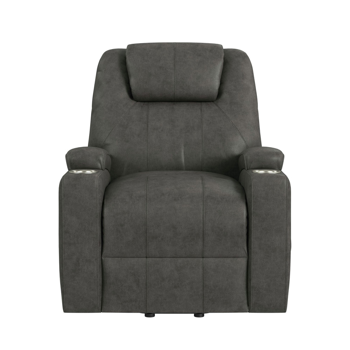 Kenmore P1 Lift Chair With Heat Massage in Simba Dark Gray by Elements International, view 8
