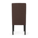 Contemporary Dining Chair With Rubberwood Legs (Set of 2)