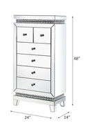 Lotus - Cabinet - Mirrored, Faux Ice Cube Crystals