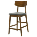 Robbie - 4 Pieces Counter Stool, box 2 of 2 - Walnut