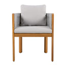 Outdoor Dining Chairs With Rope Handles (Set of 2)