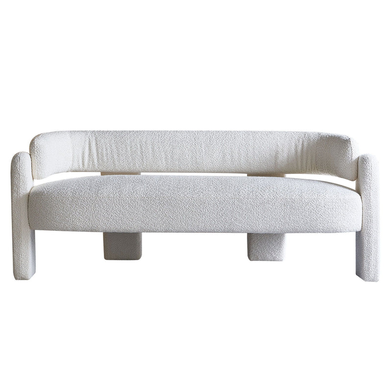 Boucle Upholstery Modern Sofa For Living Room