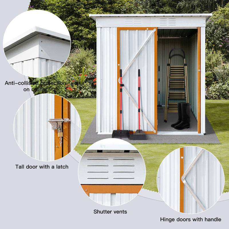 Garden Sheds 5FtX4Ft Outdoor Storage Sheds