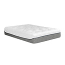 Ultra Plush 13" Gel Memory Foam Mattress For King Size Bed With Double Layered Jacquard Cover - Gray / White