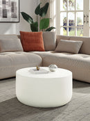 Dustan - Natural Coffee Table - White