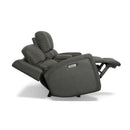 Linden - Power Reclining Loveseat With Console & Power Headrests & Lumbar