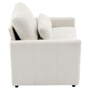 Cozy Upholstered Plush Cushion Armchair For Living Room
